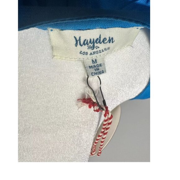 Hayden Los Angeles Women's Peasant Blouse – Size M, Blue/Red Boho Style - Picture 5 of 5